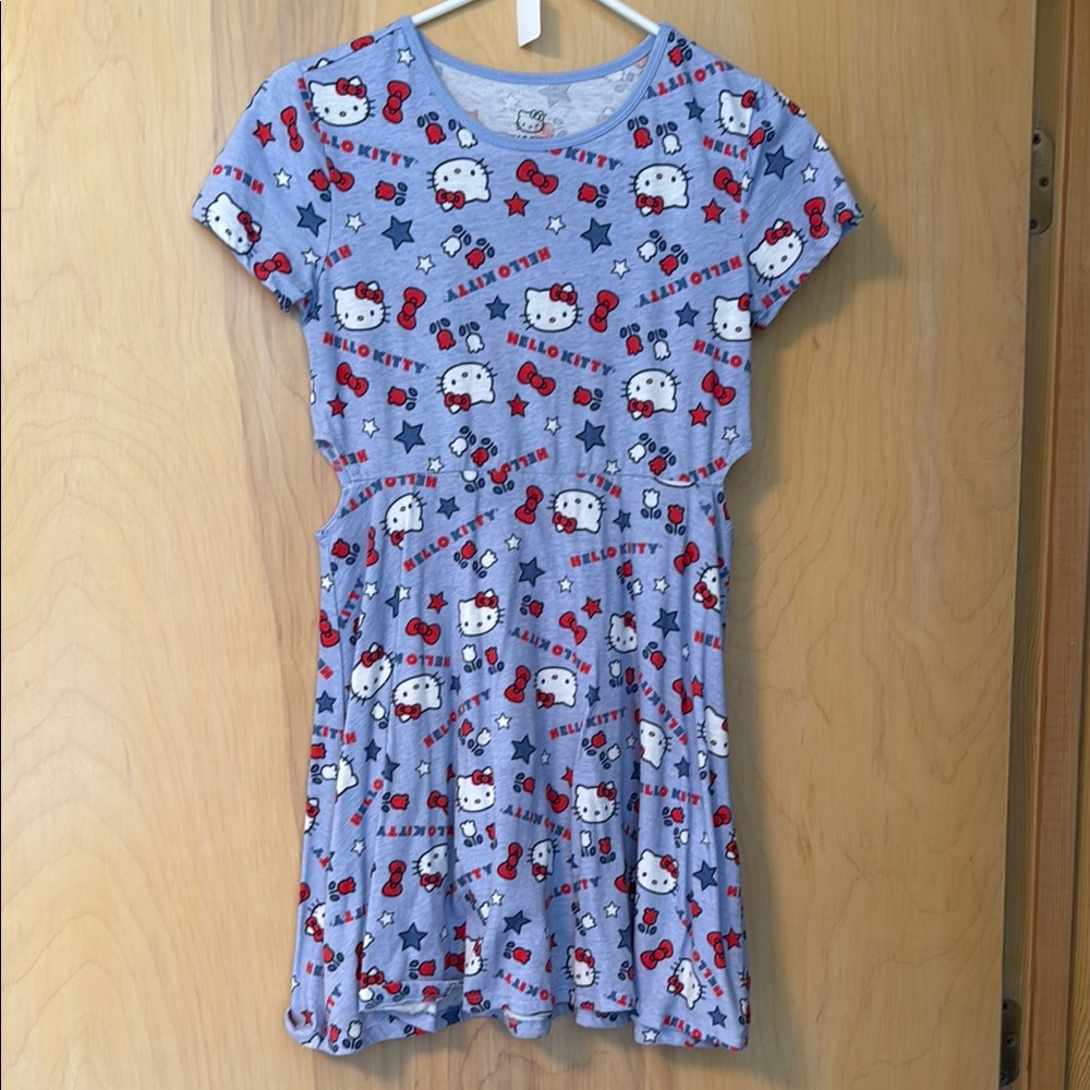 Hello Kitty Red and Blue Casual Sundress